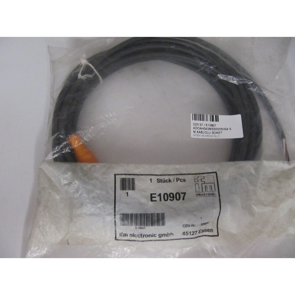 Ifm E10907 ADOAH043MSS0005H04 Connecting Cable With Socket