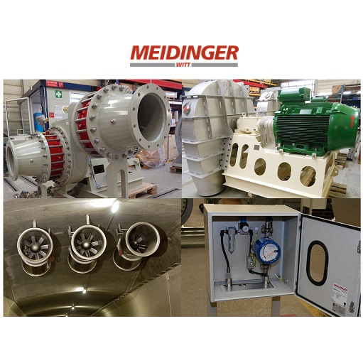 Meidinger EX-P-GRN48/120/500/2G 1450 m3/h, 150 mbar Centrifugal Fan
